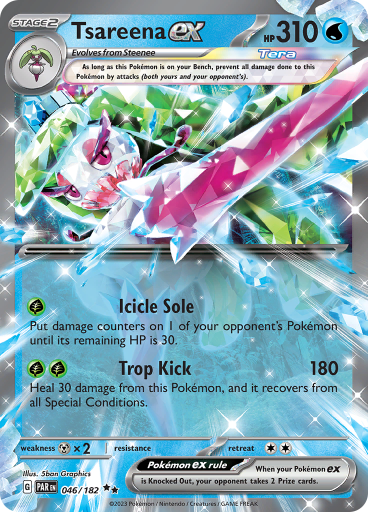 Tsareena ex (046/182) [Scarlet & Violet: Paradox Rift] | Tables and Towers