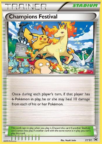 Champions Festival (XY91) (2015) [XY: Black Star Promos] | Tables and Towers