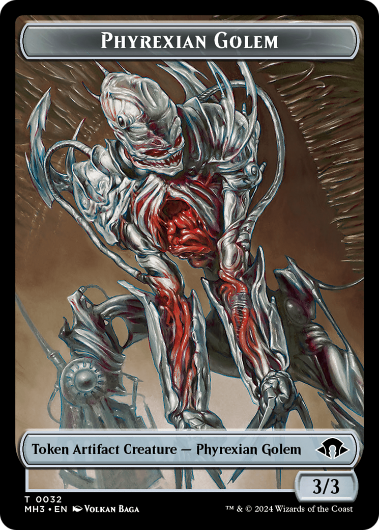 Phyrexian Golem Token [Modern Horizons 3 Tokens] | Tables and Towers