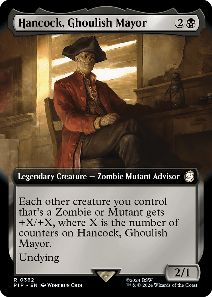 Hancock, Ghoulish Mayor (Extended Art) [Fallout] | Tables and Towers