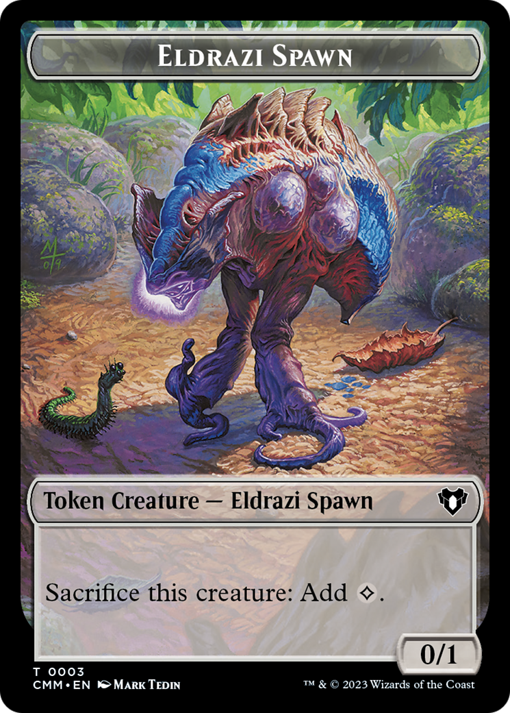 Eldrazi Spawn // Satyr Double-Sided Token [Commander Masters Tokens] | Tables and Towers