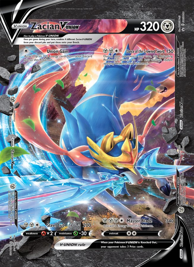 Zacian V-Union (Jumbo Card) [Sword & Shield: Black Star Promos] | Tables and Towers