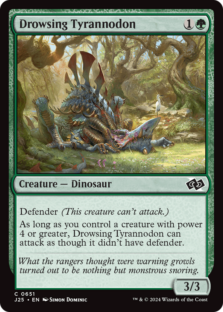 Drowsing Tyrannodon [Foundations Jumpstart] | Tables and Towers