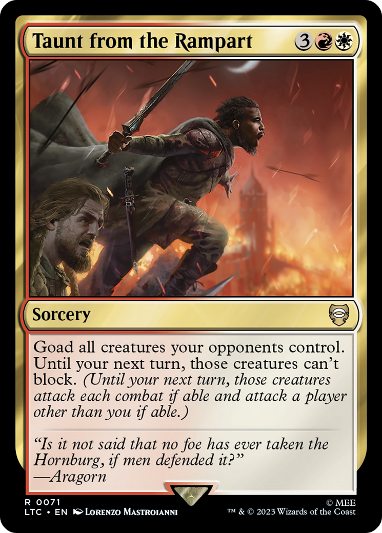 Taunt from the Rampart [The Lord of the Rings: Tales of Middle-Earth Commander] | Tables and Towers