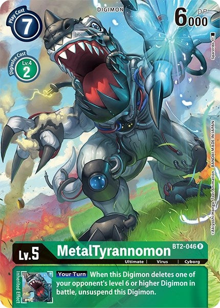 MetalTyrannomon [BT2-046] (Alternate Art) [Dimensional Phase] | Tables and Towers