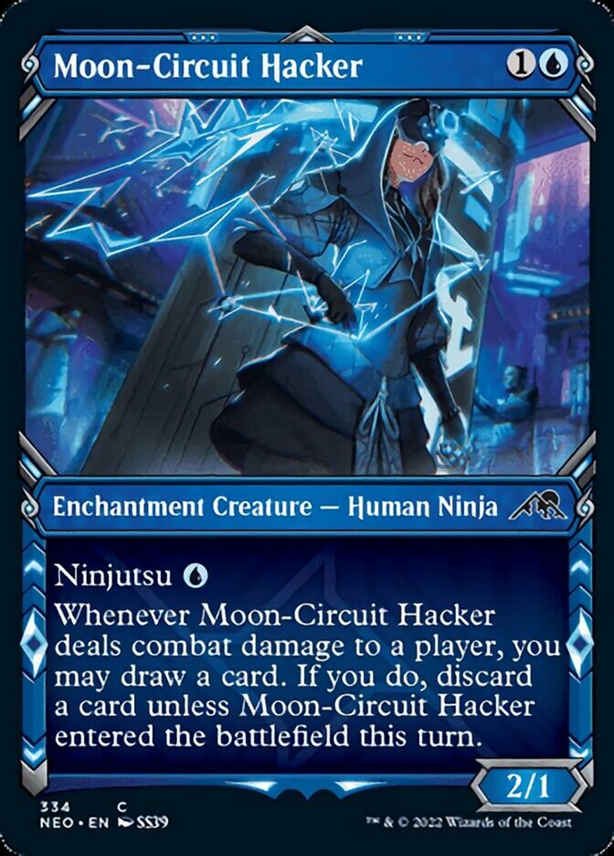 Moon-Circuit Hacker (Showcase Ninja) [Kamigawa: Neon Dynasty] | Tables and Towers