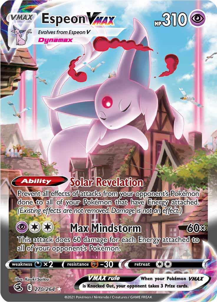 Espeon VMAX (270/264) [Sword & Shield: Fusion Strike] | Tables and Towers