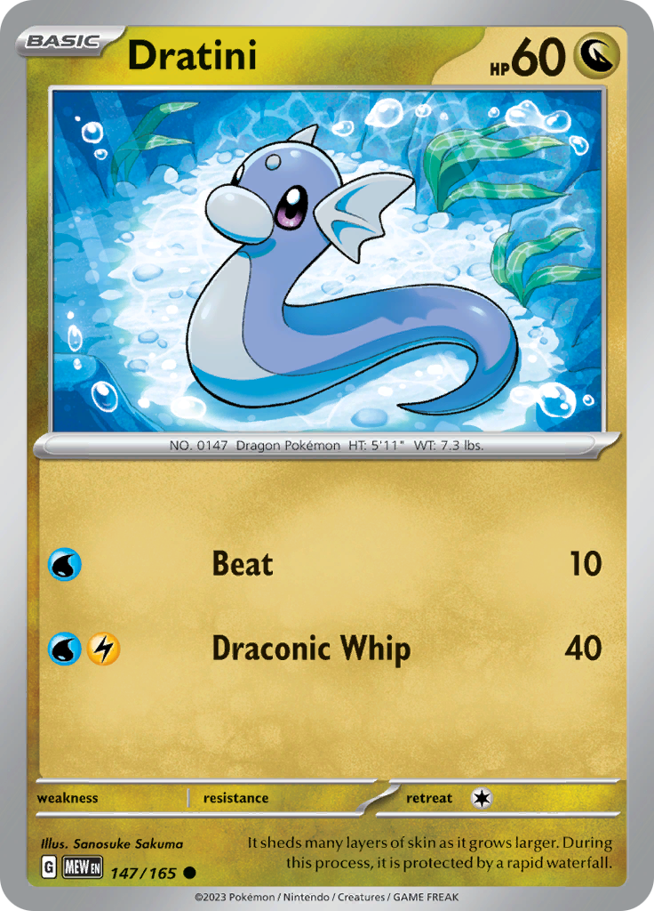 Dratini (147/165) [Scarlet & Violet: 151] | Tables and Towers