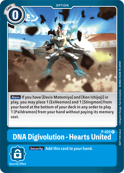 DNA Digivolution - Hearts United [P-022] [Promotional Cards] | Tables and Towers