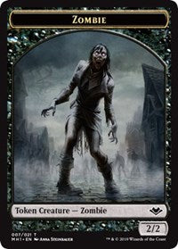 Zombie (007) // Elephant (012) Double-Sided Token [Modern Horizons Tokens] | Tables and Towers