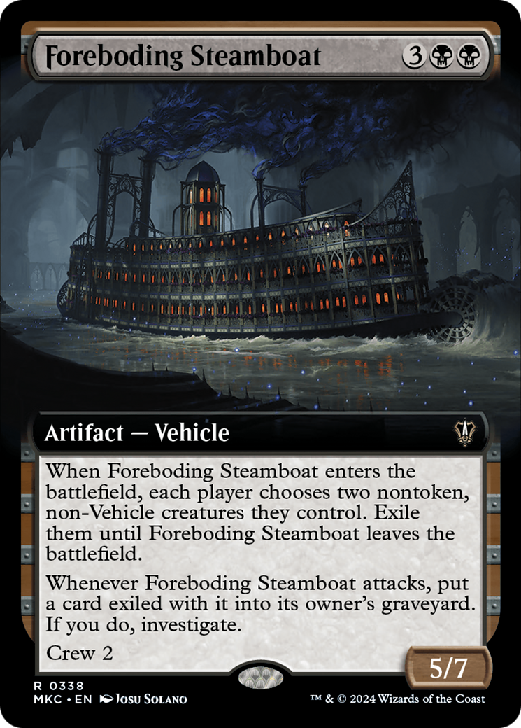 Foreboding Steamboat (Extended Art) [Murders at Karlov Manor Commander] | Tables and Towers