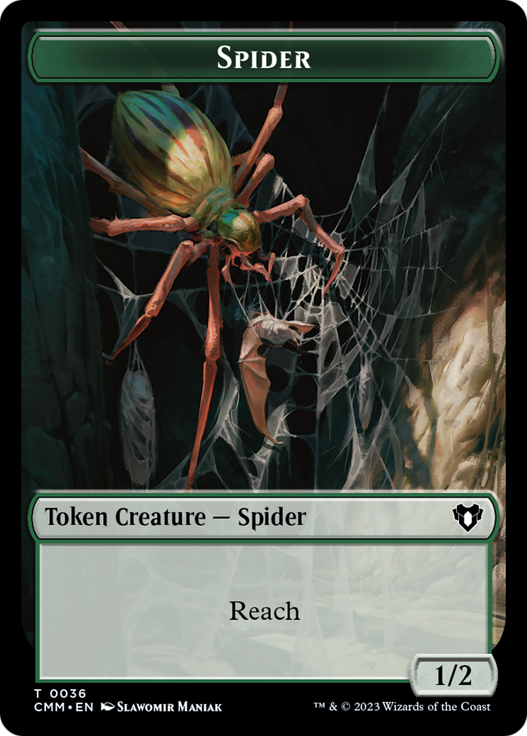 Eldrazi Scion // Spider Double-Sided Token [Commander Masters Tokens] | Tables and Towers