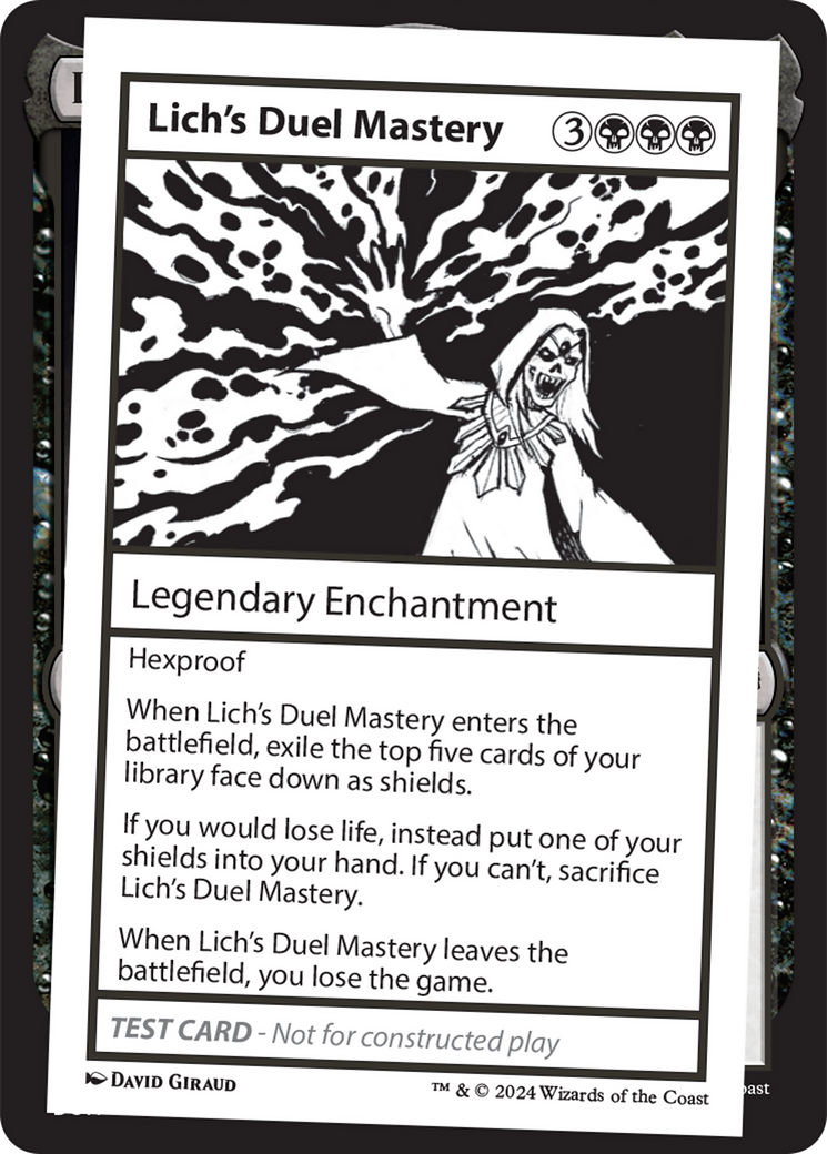 Lich's Duel Mastery [Mystery Booster 2 Playtest Cards] | Tables and Towers