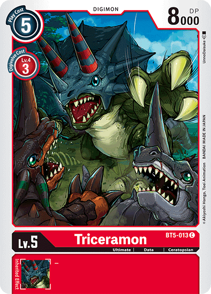 Triceramon [BT5-013] [Battle of Omni] | Tables and Towers