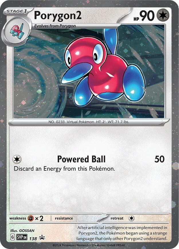 Porygon2 (SVP138) (Cosmos Holo) [SV: Scarlet & Violet Promo Cards] | Tables and Towers