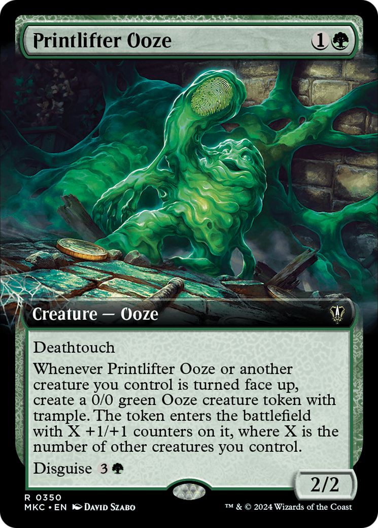 Printlifter Ooze (Extended Art) [Murders at Karlov Manor Commander] | Tables and Towers