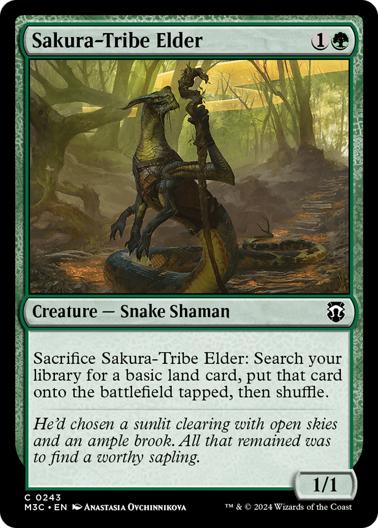 Sakura-Tribe Elder (Ripple Foil) [Modern Horizons 3 Commander] | Tables and Towers