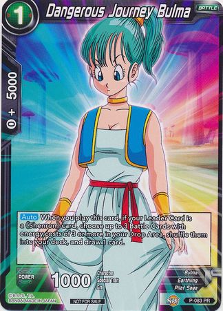 Dangerous Journey Bulma (P-083) [Promotion Cards] | Tables and Towers