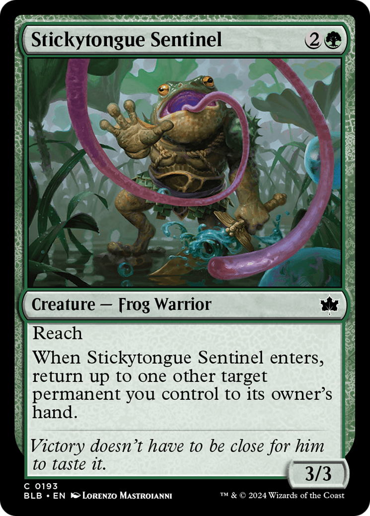 Stickytongue Sentinel [Bloomburrow] | Tables and Towers