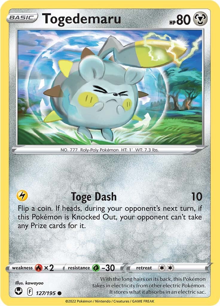 Togedemaru (127/195) [Sword & Shield: Silver Tempest] | Tables and Towers