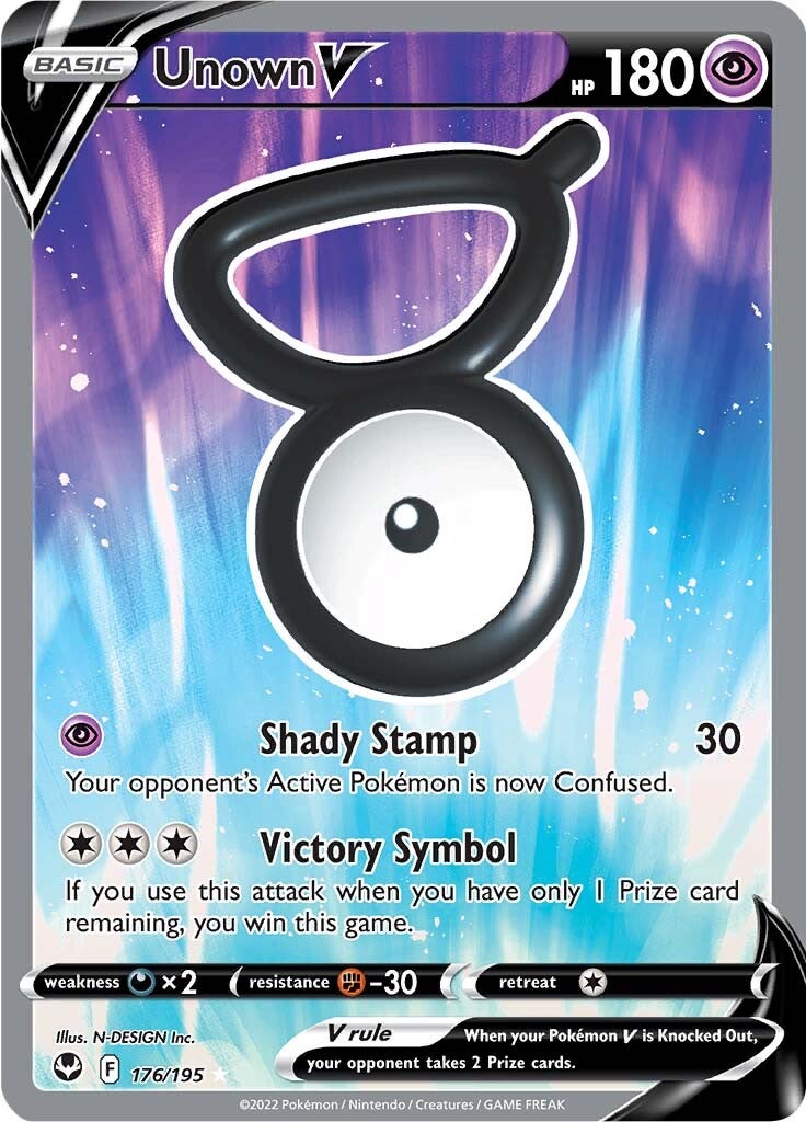 Unown V (176/195) [Sword & Shield: Silver Tempest] | Tables and Towers