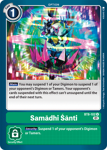 Samadhi Santi [BT8-102] [New Awakening] | Tables and Towers