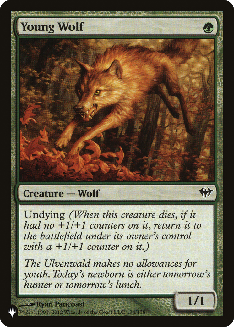 Young Wolf [The List Reprints] | Tables and Towers