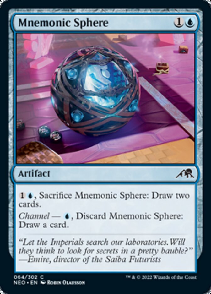 Mnemonic Sphere [Kamigawa: Neon Dynasty] | Tables and Towers