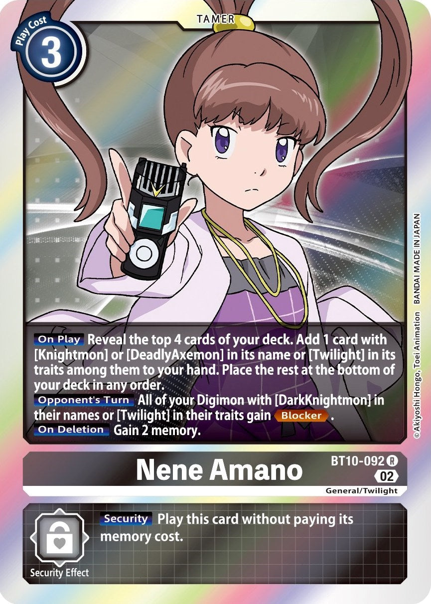 Nene Amano [BT10-092] [Xros Encounter] | Tables and Towers