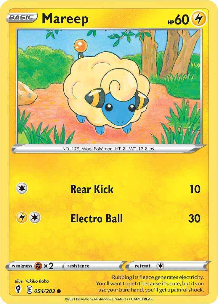 Mareep (054/203) [Sword & Shield: Evolving Skies] | Tables and Towers