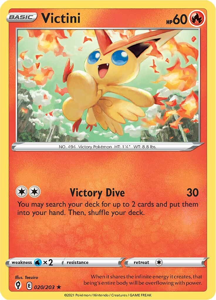 Victini (020/203) [Sword & Shield: Evolving Skies] | Tables and Towers