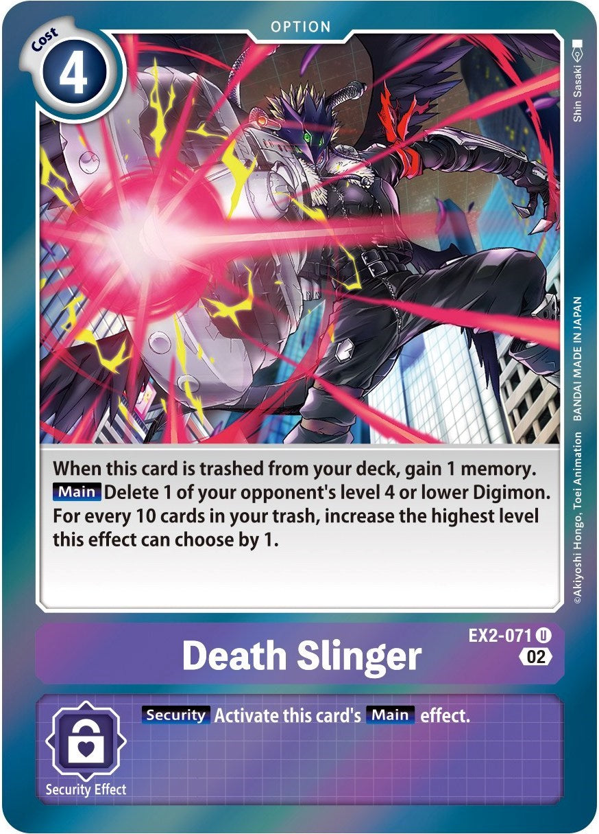 Death Slinger [EX2-071] (Alternate Art) [Starter Deck: Beelzemon Advanced Deck Set] | Tables and Towers