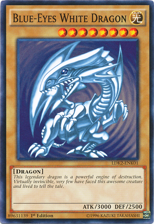 Blue-Eyes White Dragon (Version 2) [LDK2-ENK01] Common | Tables and Towers