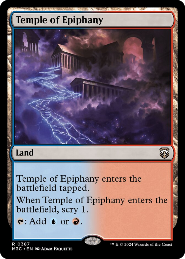 Temple of Epiphany (Ripple Foil) [Modern Horizons 3 Commander] | Tables and Towers