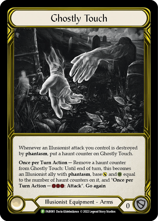 Ghostly Touch (Golden) [FAB085] (Promo)  Cold Foil | Tables and Towers