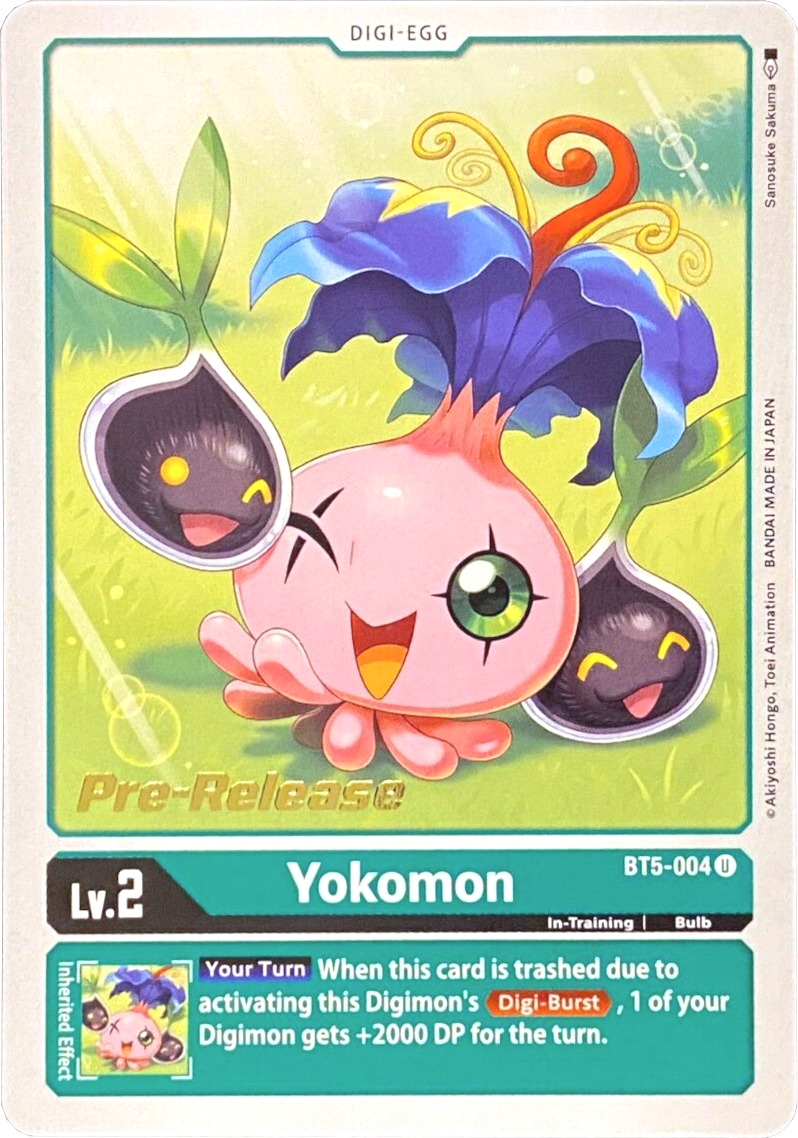 Yokomon [BT5-004] [Battle of Omni Pre-Release Promos] | Tables and Towers