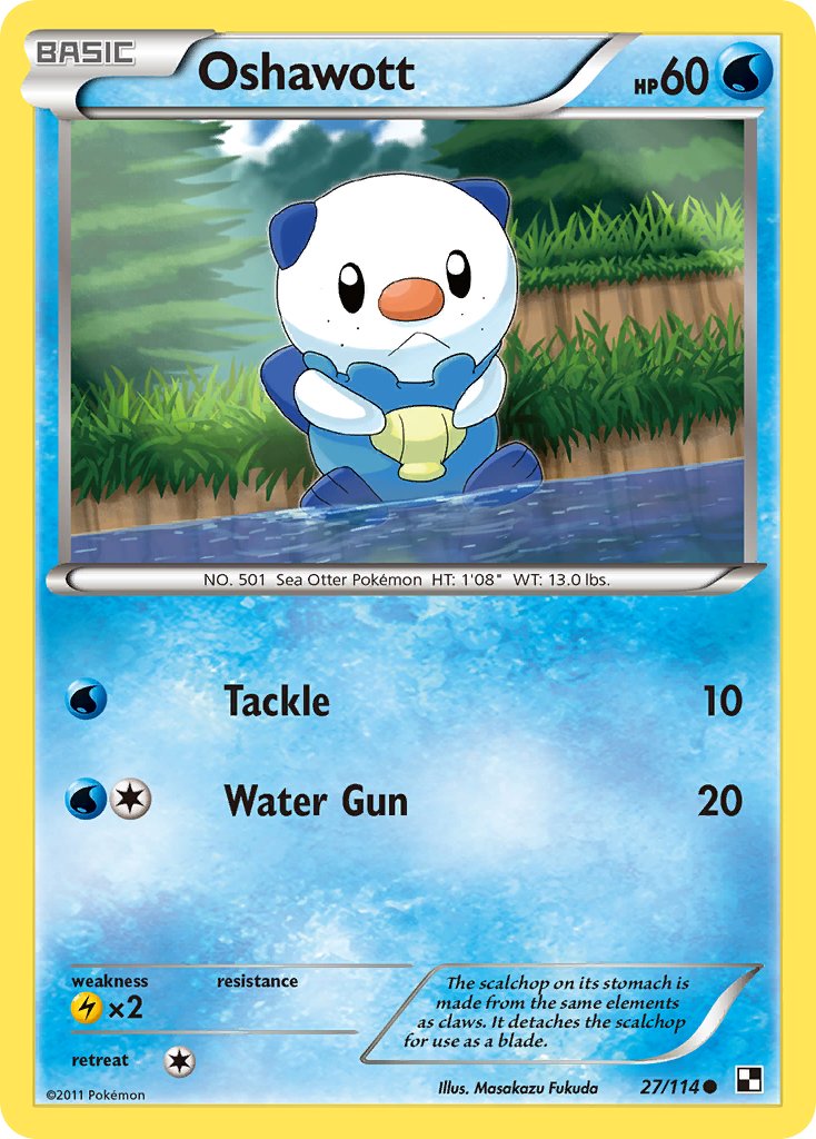 Oshawott (27/114) [Alternate Art Promos] | Tables and Towers