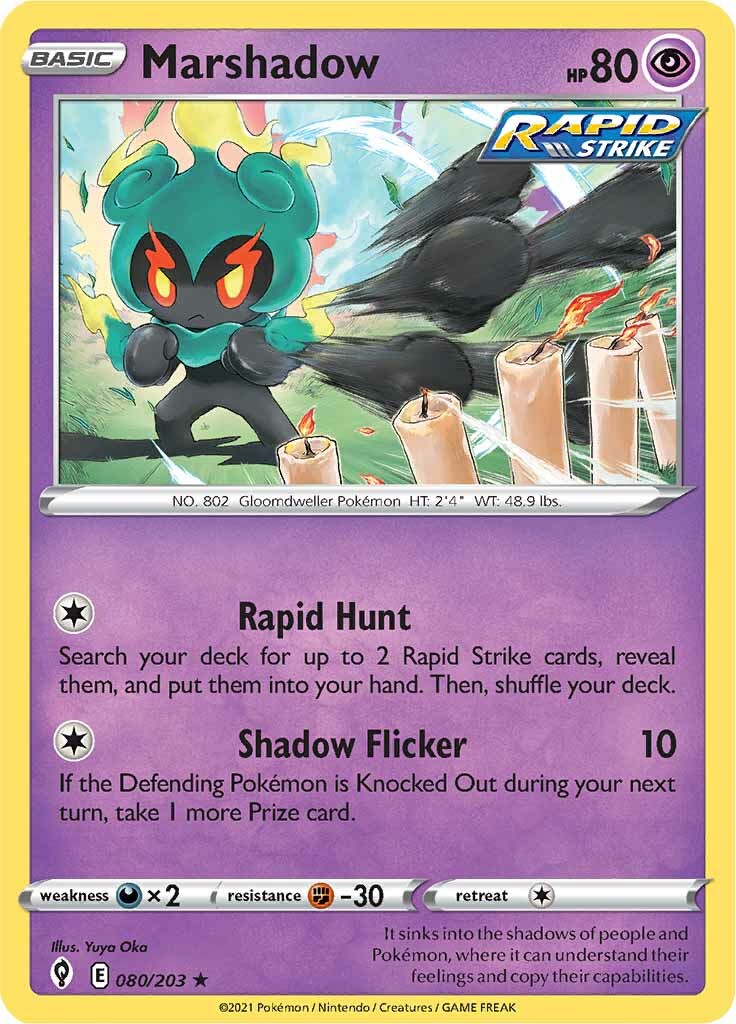 Marshadow (080/203) [Sword & Shield: Evolving Skies] | Tables and Towers