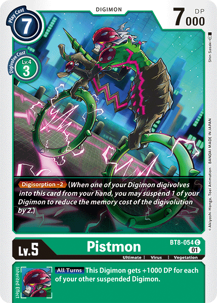 Pistmon [BT8-054] [New Awakening] | Tables and Towers