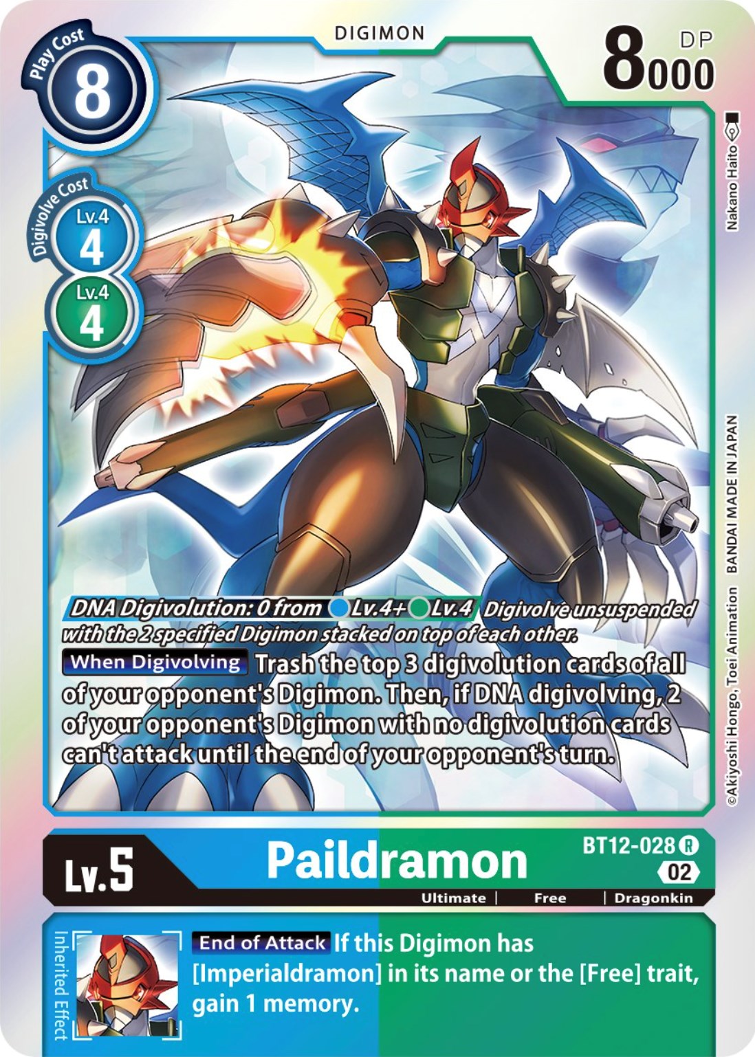 Paildramon [BT12-028] [Across Time] | Tables and Towers