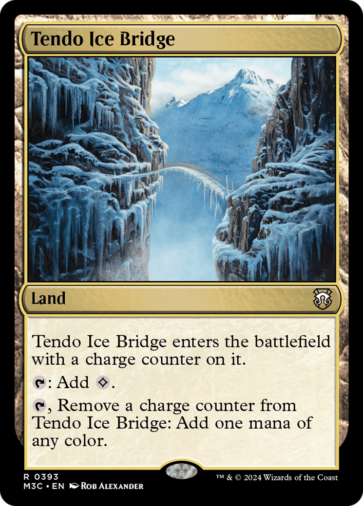 Tendo Ice Bridge (Ripple Foil) [Modern Horizons 3 Commander] | Tables and Towers