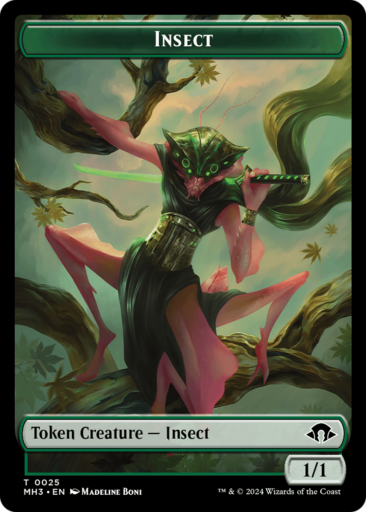 Insect Token (0025) [Modern Horizons 3 Tokens] | Tables and Towers