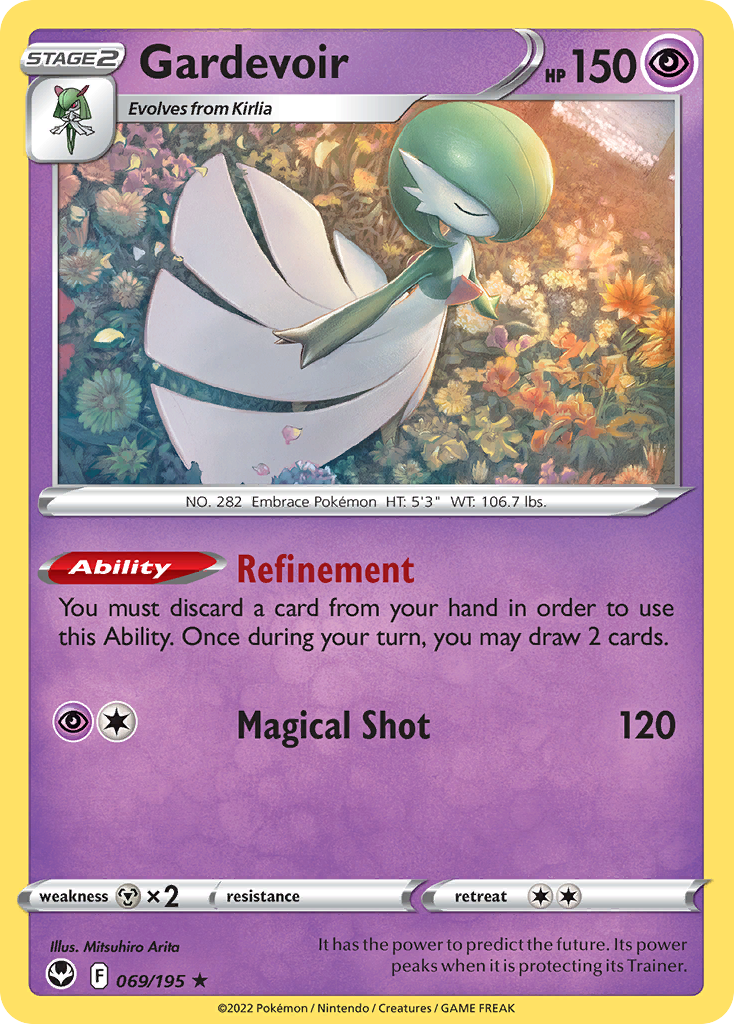 Gardevoir (069/195) (Theme Deck Exclusive) [Sword & Shield: Silver Tempest] | Tables and Towers