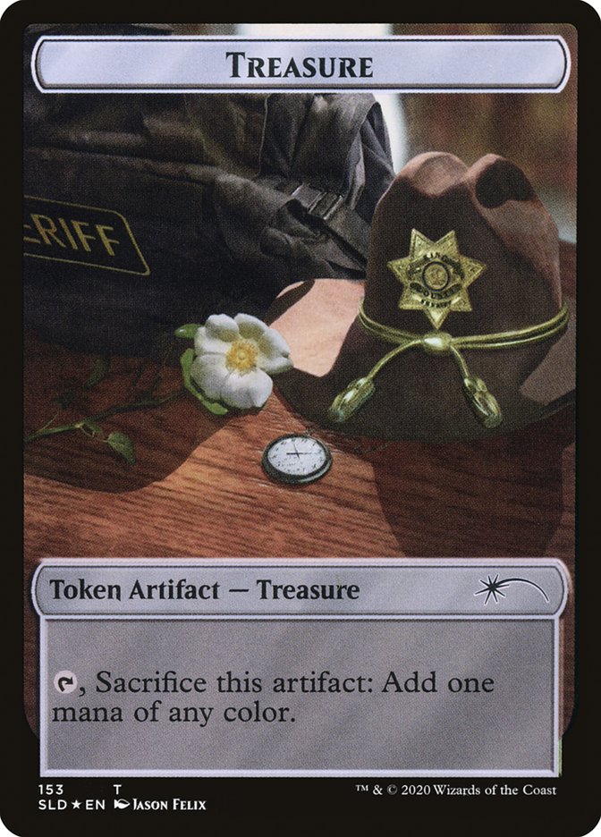 Treasure // Walker (148) Double-Sided Token [Secret Lair Drop Series] | Tables and Towers