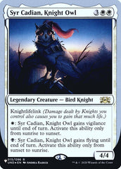 Syr Cadian, Knight Owl (Unfinity Foil Edition) [The List] | Tables and Towers