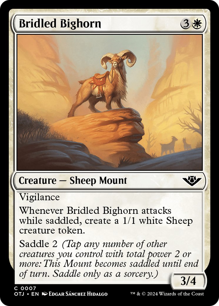 Bridled Bighorn [Outlaws of Thunder Junction] | Tables and Towers