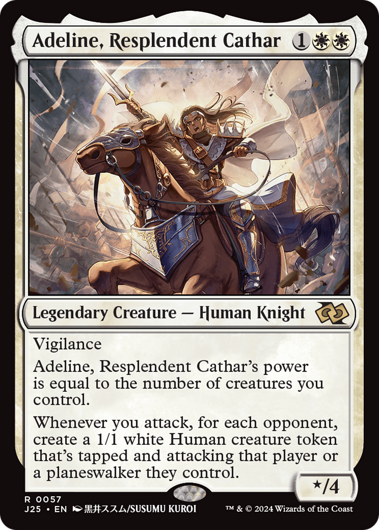 Adeline, Resplendent Cathar (Anime) [Foundations Jumpstart] | Tables and Towers