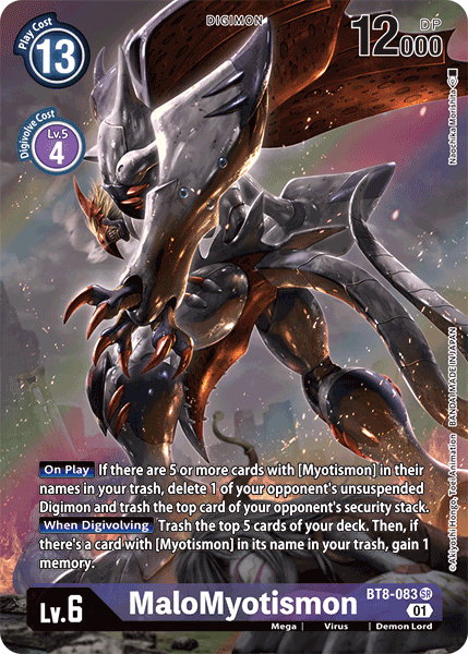 MaloMyotismon [BT8-083] (Alternate Art) [New Awakening] | Tables and Towers