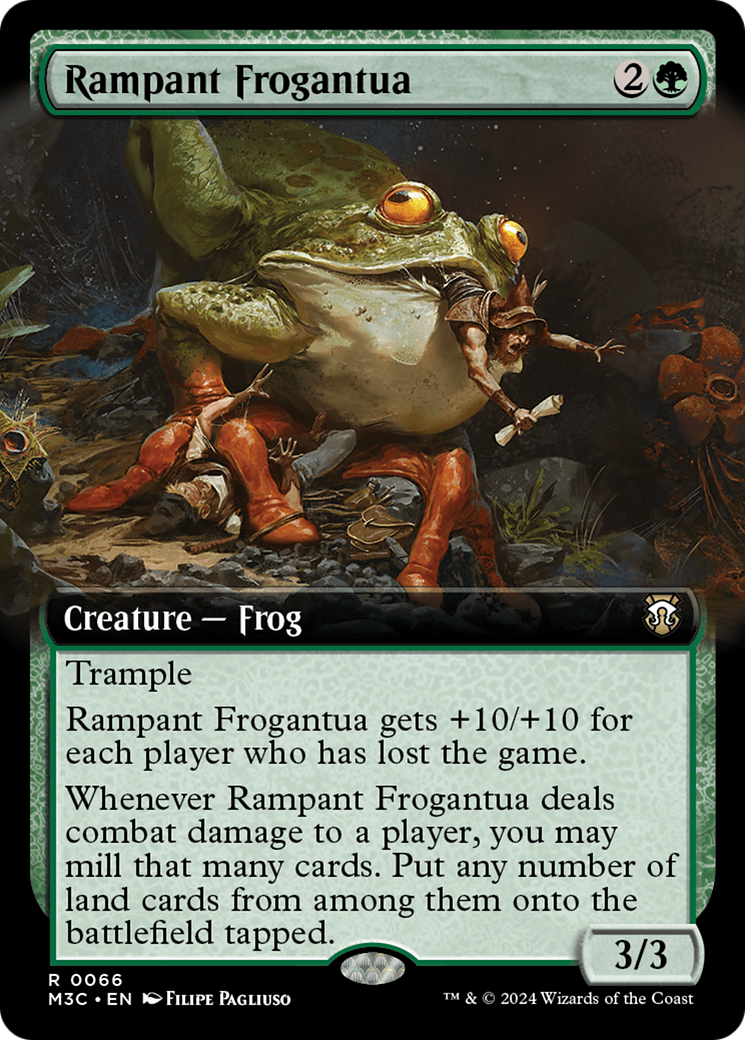 Rampant Frogantua (Extended Art) [Modern Horizons 3 Commander] | Tables and Towers