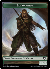 Elf Warrior // Cleric Double-Sided Token [Commander Masters Tokens] | Tables and Towers